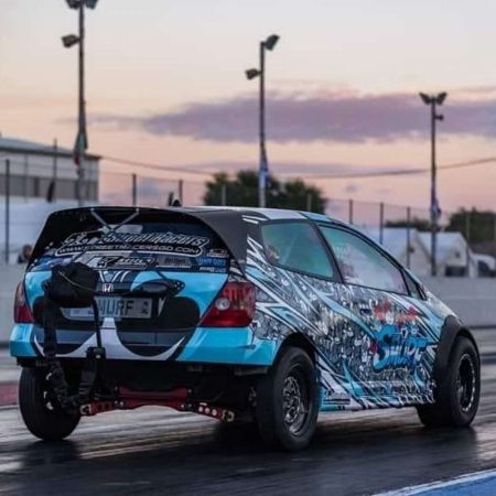 Civic EP3 Drag Car Rear Wing