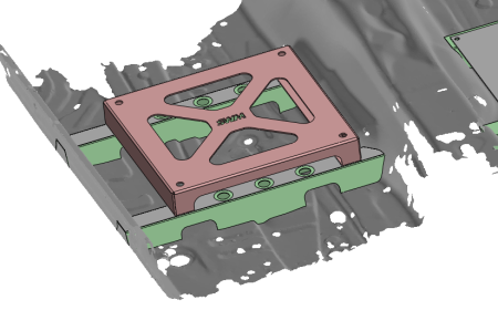 Seat Raiser Bracket For TCR Style Weld in Bases Golf MK7