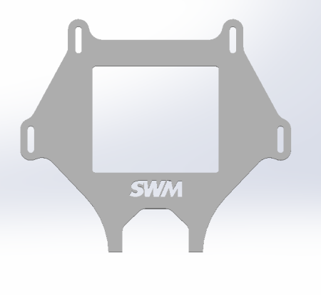 Weld on AIM Digital Dash Bracket Golf MK7